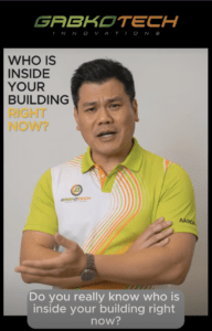 Gabkotech representative discussing building security and asking, “Who is inside your building right now?”